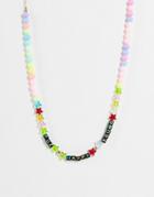 Madein Beaded Necklace With Multi Beads And Charms