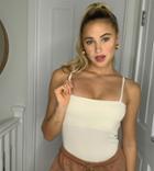 Outrageous Fortune Exclusive Square Neck Cami Strap Body In Sand-neutral