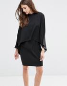 Minimum Sussih Flutter Layer Dress - Black