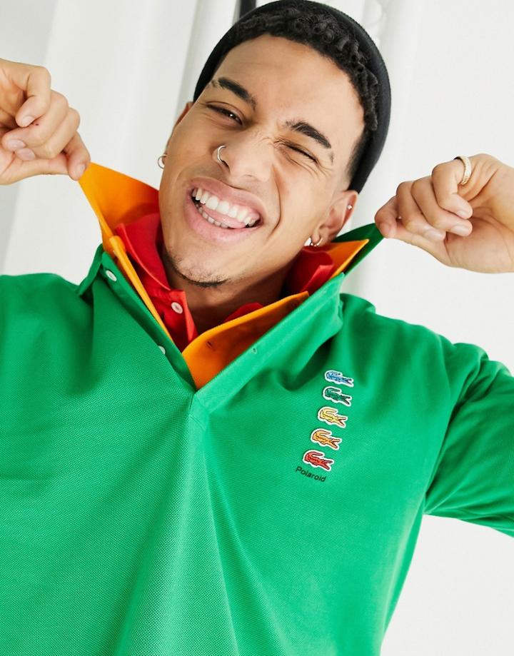 Lacoste X Polaroid Polo In Green