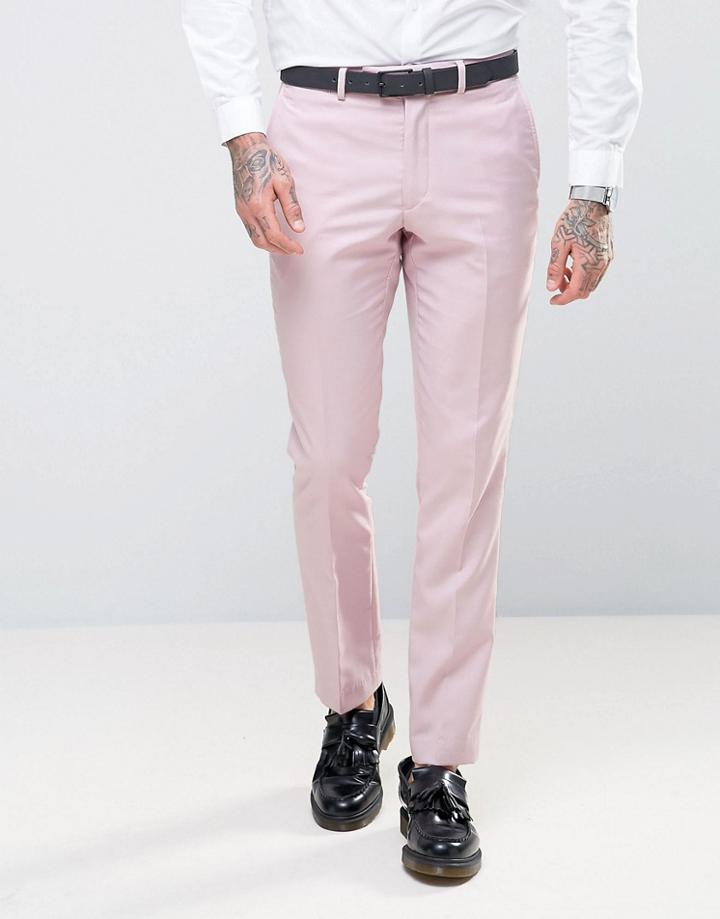 Rudie Super Skinny Pink Suit Pants - Pink
