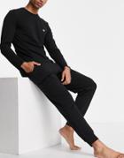 Emporio Armani Bodywear Sweatshirt And Sweatpants Set In Black