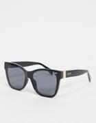 Quay After Party Womens Square Sunglasses In Black