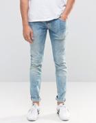 Pepe Finsbury Skinny Jeans D31 Bleach Wash - Bleach Wash