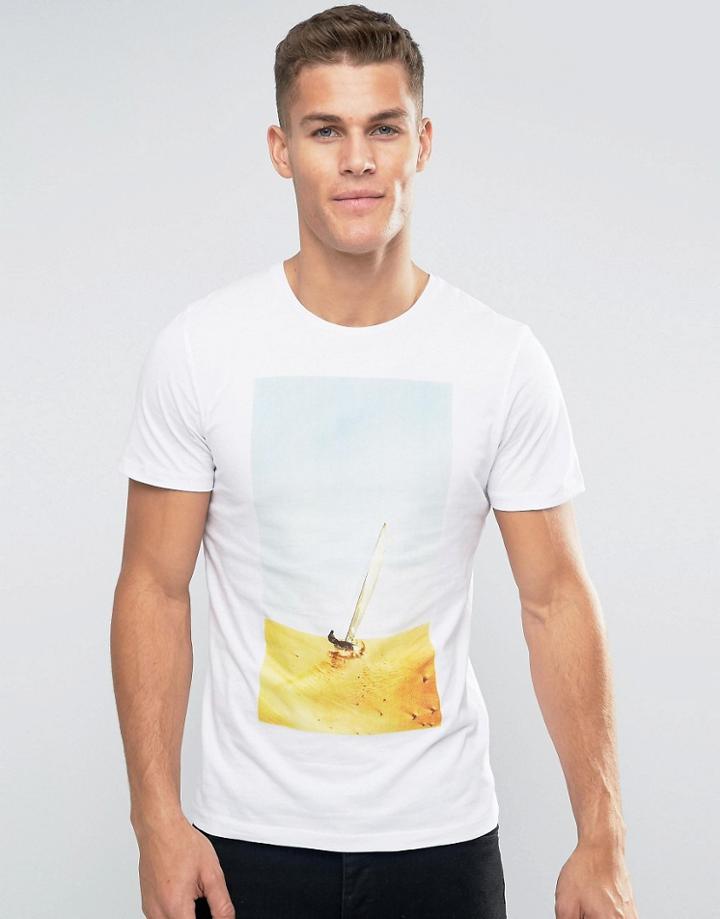 Jack And Jones Premium Photo Print T-shirt - White