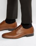 Base London Statement Leather Derby Shoes - Tan