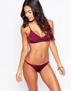 Melissa Odabash Marbella Crop Top Bikini Set - Plum
