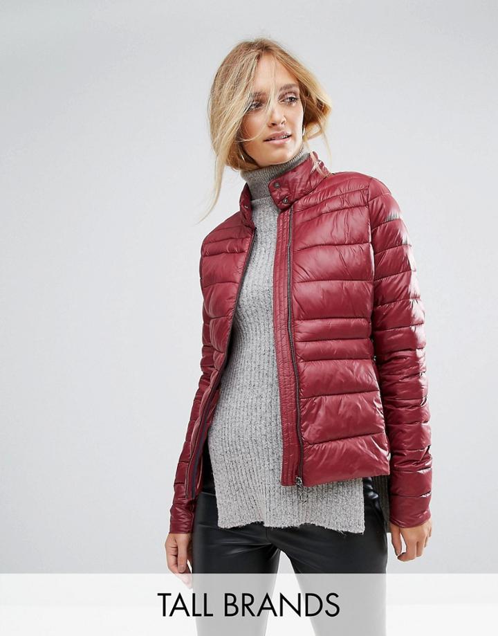 Vero Moda Tall Lightweight Padded Jacket - Purple