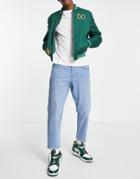 Only & Sons Tapered Crop Jeans In Light Blue