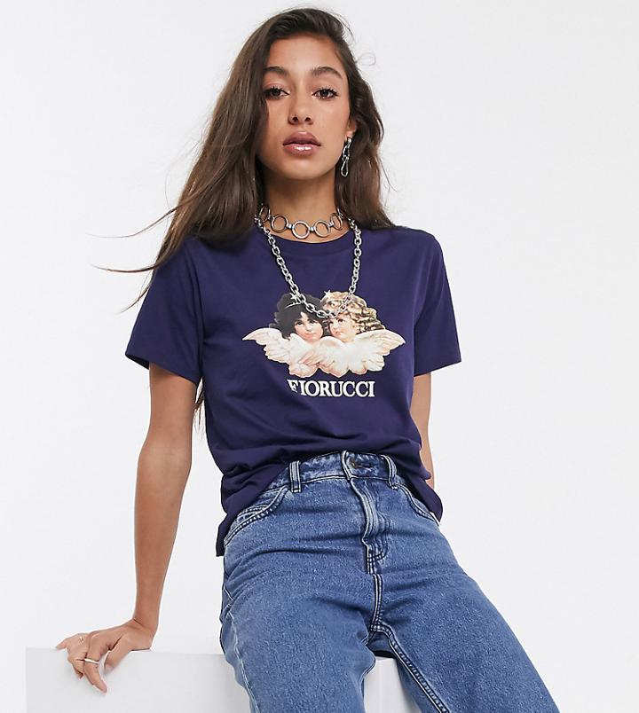 Fiorucci Vintage Angels T-shirt In Navy