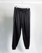 Nicce Vertex Polytricot Track Sweatpants Two-piece With Panel Logo In Black