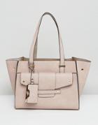 Dune Winged Structured Tote Bag - Pink