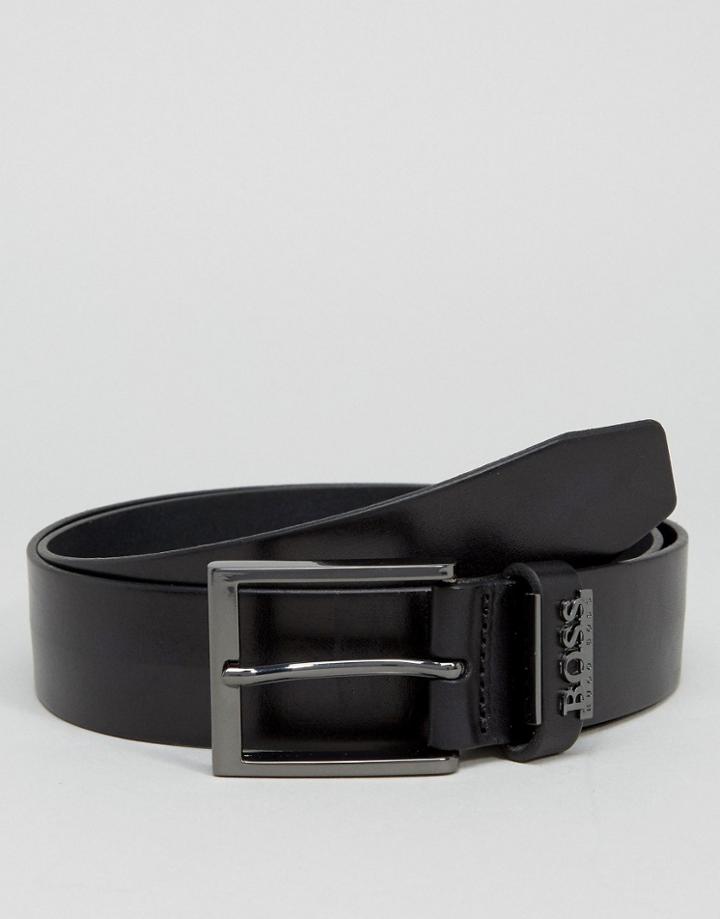 Hugo By Hugo Boss Senol Leather Belt Black - Black