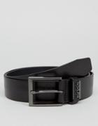 Hugo By Hugo Boss Senol Leather Belt Black - Black