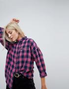 Only Oversized Check Shirt-multi