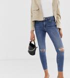 River Island Molly Serena Jeggings In Mid Wash - Black