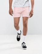 Asos Shorts In Pink Velour - Pink