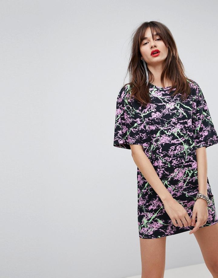 Love Moschino Marbled Shift Dress - Multi