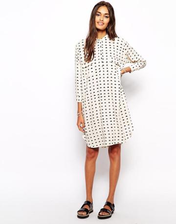 The Laden Showroom X Zacro Cloud Print Shirt Dress