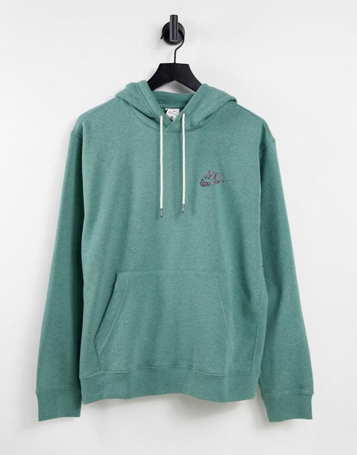 Nike Revival Fleece Hoodie In Dusty Green