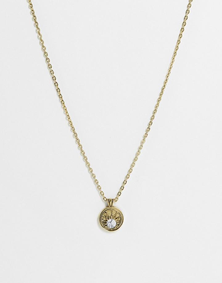 Classics 77 Stone Sun Pendant Necklace In Gold