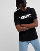 Carhartt Wip College T-shirt In Black - Black