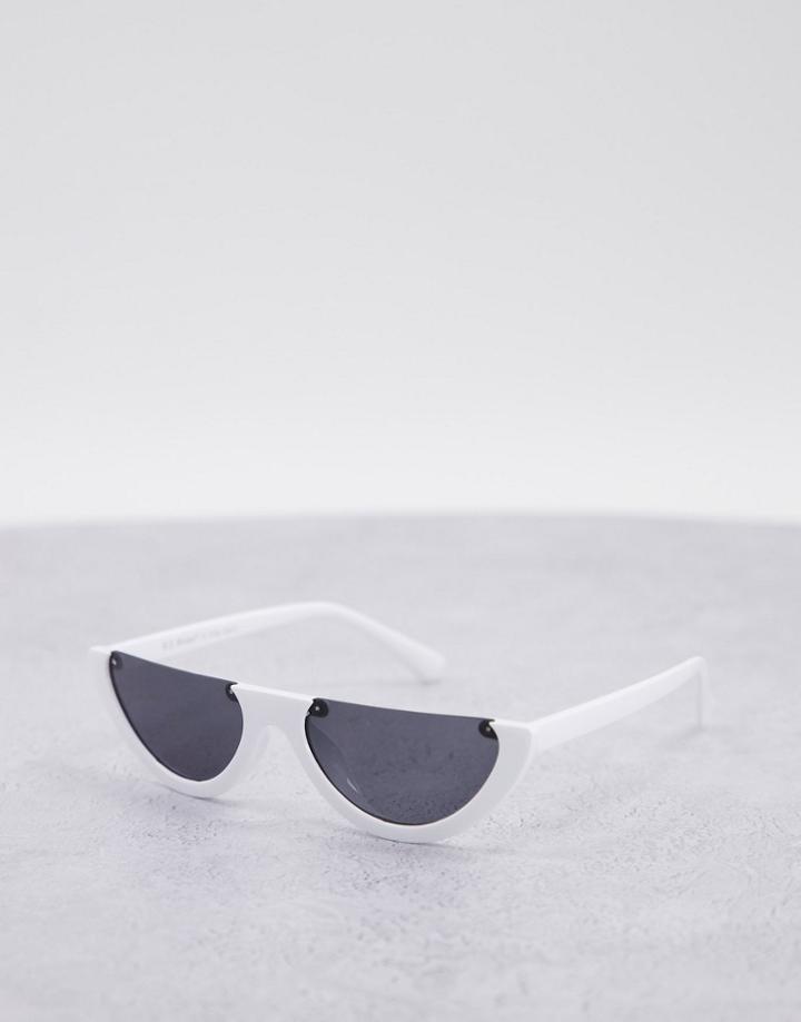 Aj Morgan Cut Out Sunglasses-white