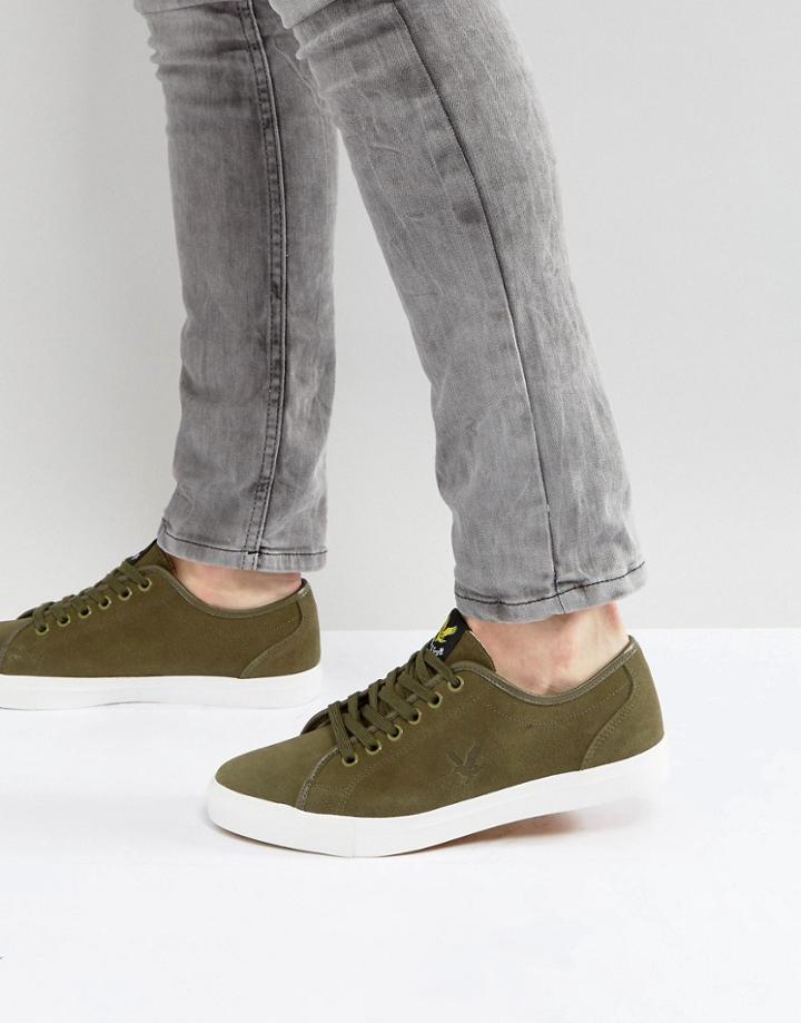 Lyle & Scott Suede Sneakers Khaki - Green