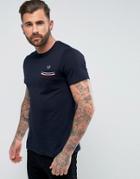 Fred Perry Tipped Pocket T-shirt In Navy - Navy