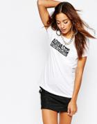 Adidas Originals Fitted T-shirt With Box Logo - White