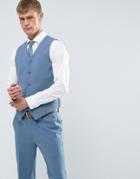 Asos Skinny Vest In Airforce Blue - Blue