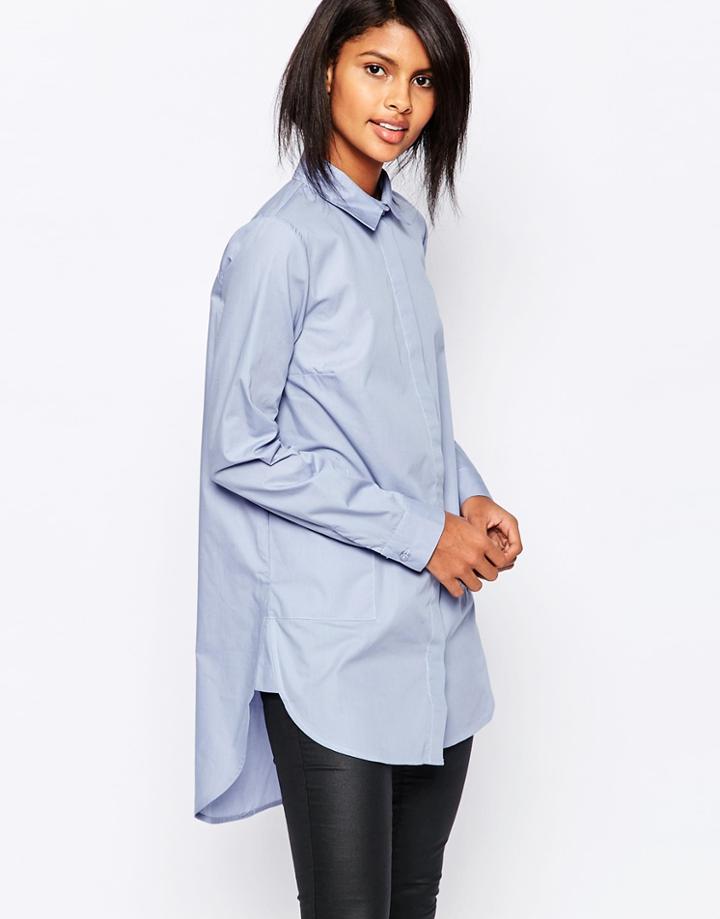 Vila Longline Shirt - Eventide