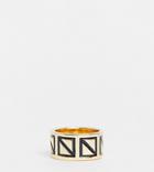 Designb London Exclusive Etched Ring In Gold