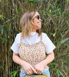 Labelrail X Collyer Twins Crop Top With Shirring In Floral-white