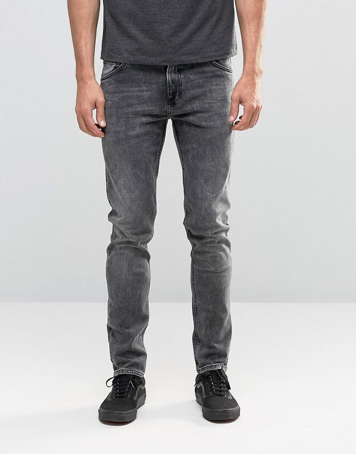 Weekday Friday Skinny Jeans Generic Gray Acid - Gray