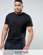 Asos Plus T-shirt In Black - Black