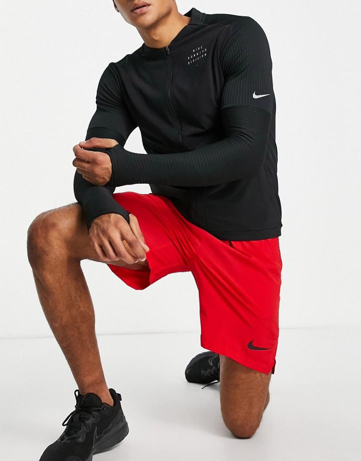 Nike Running Dri-fit Element Full Zip Jacket In Black