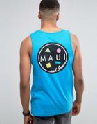 Maui Cookie Logo Tank - Blue