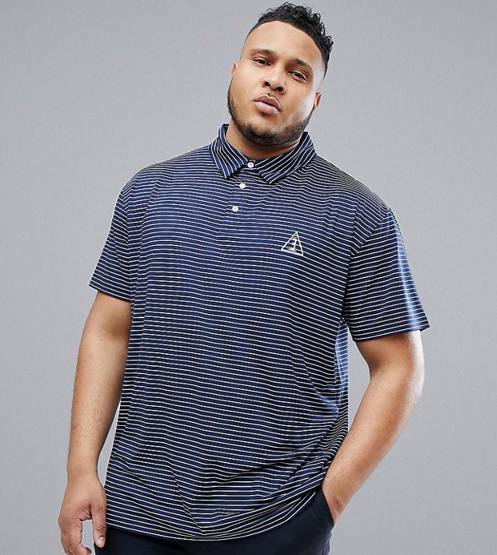North 56.4 Sport Polo With Cool Effect And Stripe - Blue