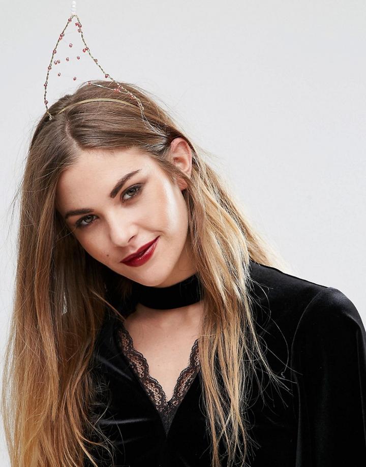 Johnny Loves Rosie Elf Holidays Headband - Gold