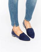 London Rebel Point Flat Shoes - Blue