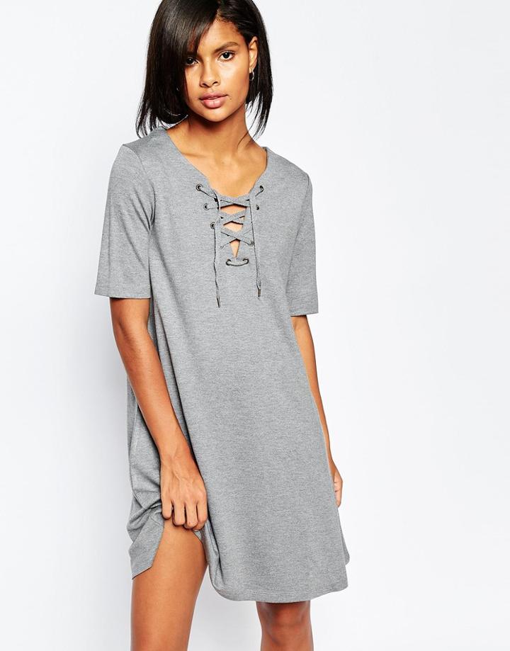 Vila Tie Up Shift Dress - Mgm