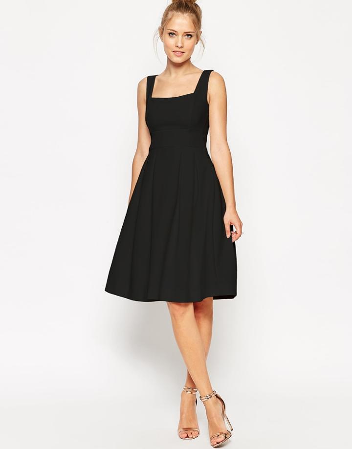 Asos Debutante Midi Dress - Black $36.00