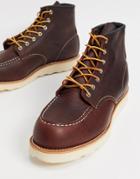 Red Wing Classic 6 Inch Moc Boots In Brown Oil-slick Leather