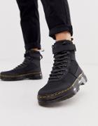 Dr Martens Combs Tech Utility Ankle Boots In Black - Black