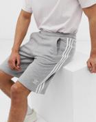 Adidas Originals Adicolor Essentials Shorts In Gray Heather-grey