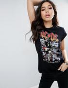 Asos T-shirt With Ac/dc Print - Black