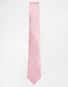 Asos Wedding Silk Tie In Pink - Pink