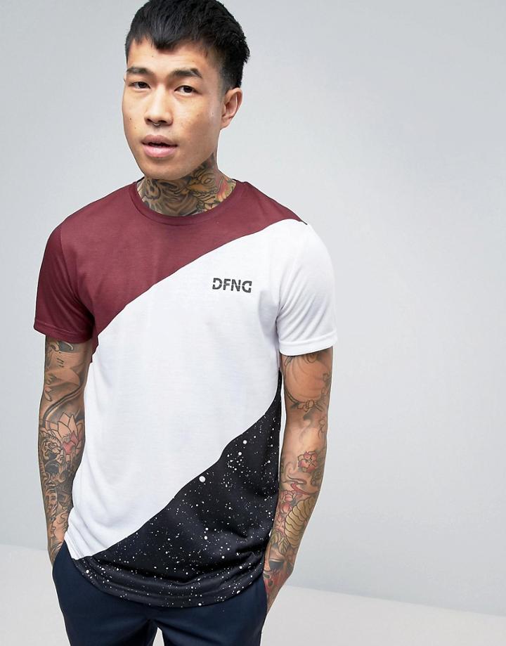 Dfnd Cut And Sew T-shirt - Red