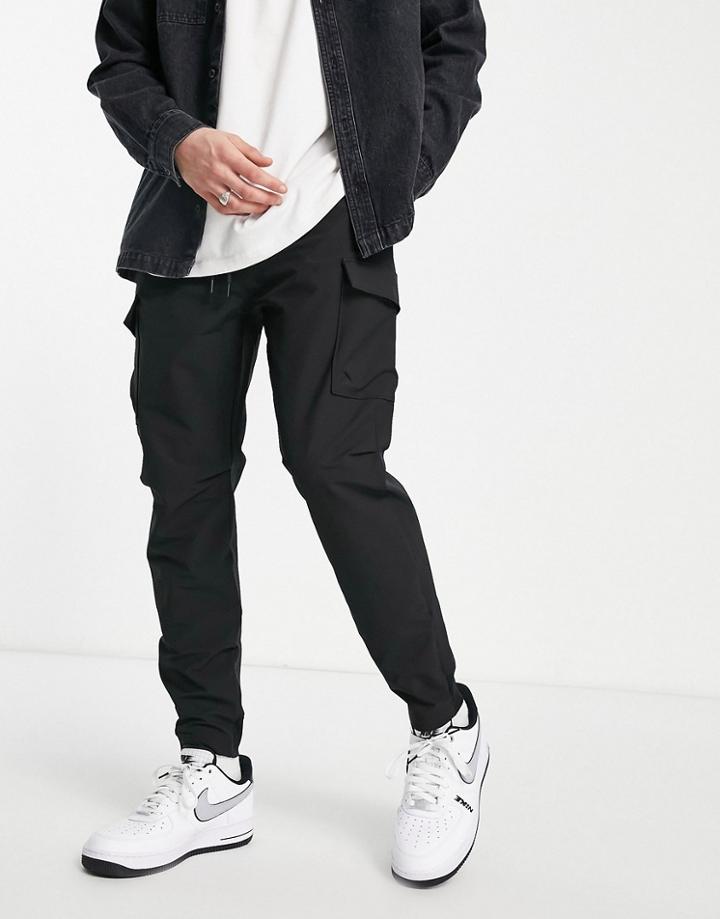 Abercrombie & Fitch Cargo Traveler Sweatpants In Black